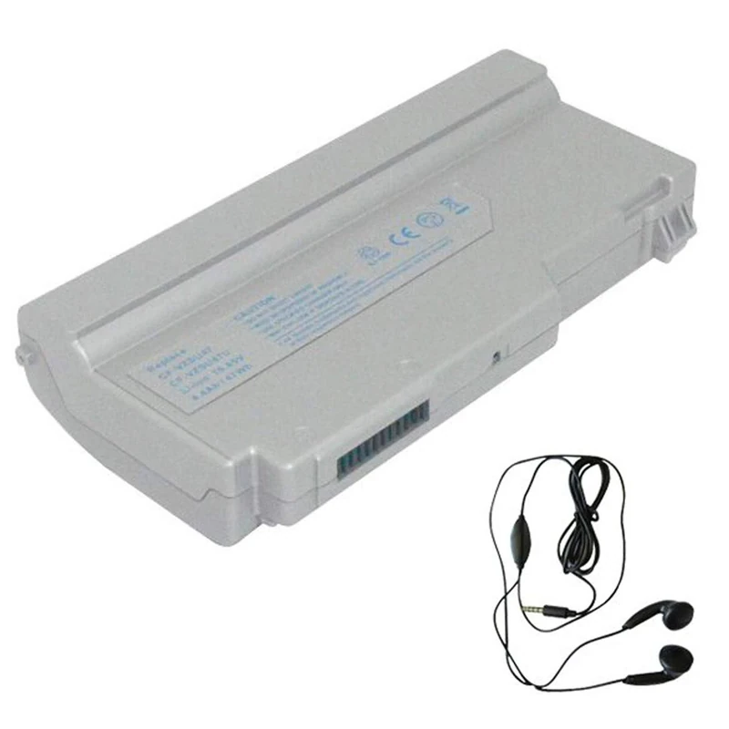 amsahr CF-W5-03 Replacement Battery for PANASONIC CF-W5, Panasonic CF-W5AW1AJS, CF-W5AW1AXS, CF-W5AWDAJS - Includes Stereo Earphone ()