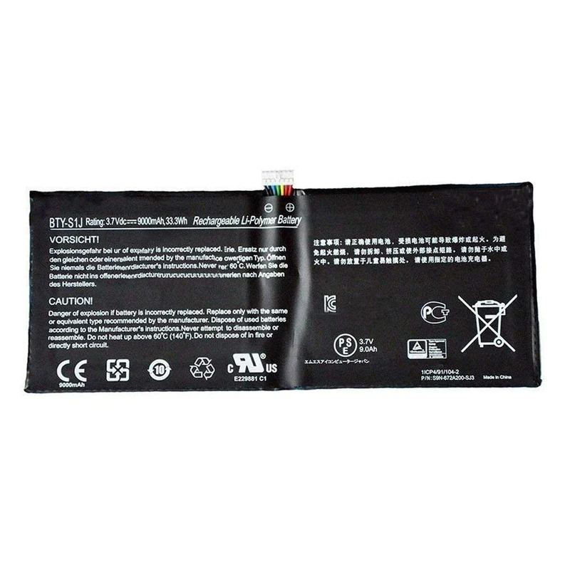 amsahr BTY-S1J-02 Replacement Battery for MSI BTY-S1J, MSI W20, 3M-013US ()