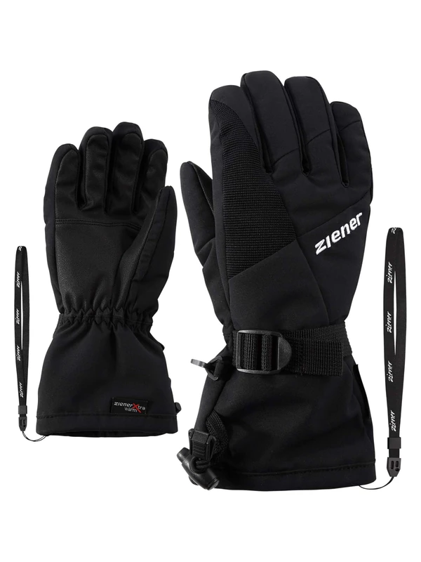 Ziener LANI Children's Ski Gloves/Winter Sports Waterproof Breathable Black 3