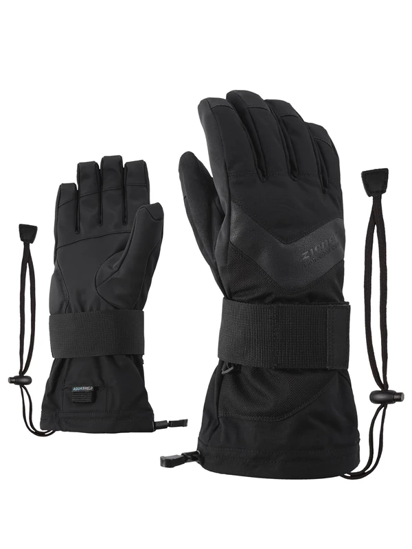 Ziener Milan AS glove SB Adults' Snowboard Gloves, Black HB, 11 (2XL)