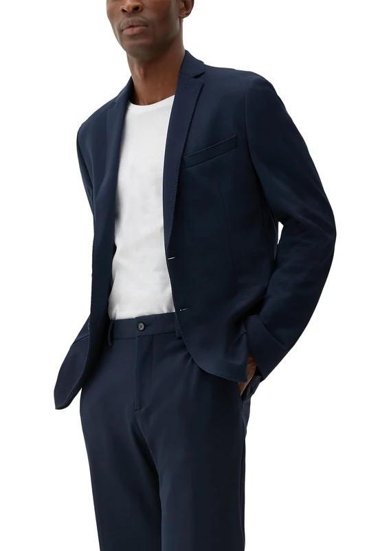 s.Oliver Black Label Men's Tracksuit Suit Jacket, Blue , 32 - Image 1