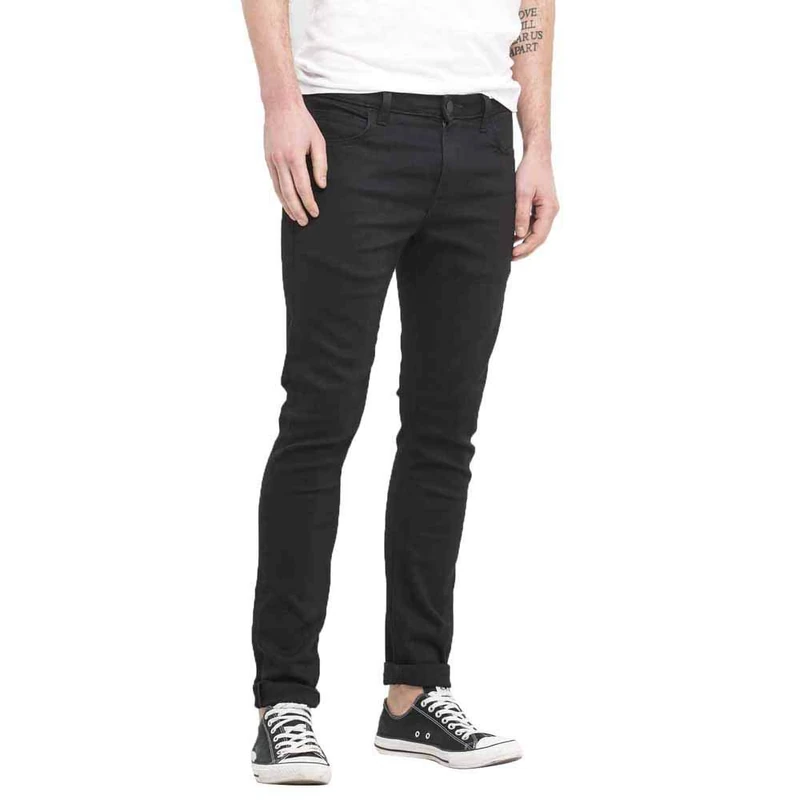 Lee Men's Malone Skinny Jeans, Black Rinse, 29W / 30L