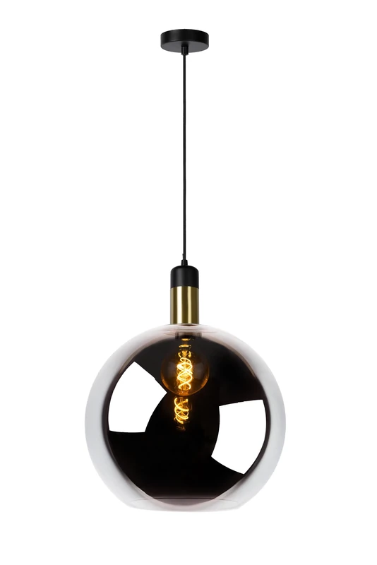 LUCIDE Julius - Pendant Light - Ø 40 cm - 1xE27 - Smoke Grey