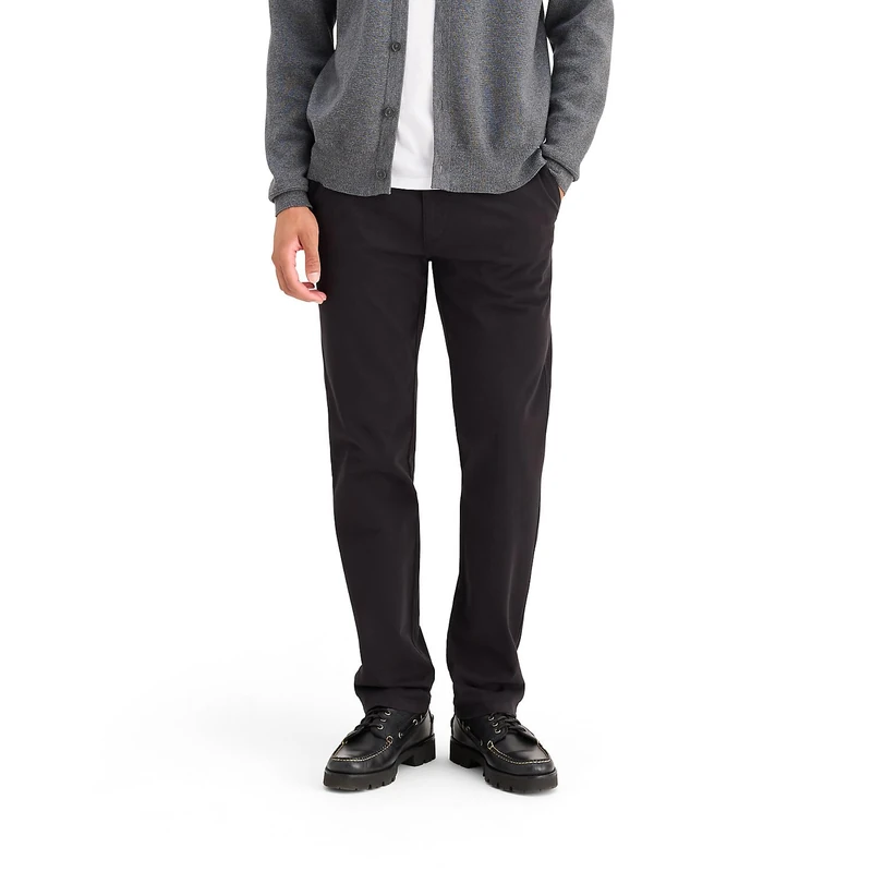 Dockers Men's Slim Fit Smart 360 Flex Ultimate Chino Pants Casual, Black, 38W / 34L