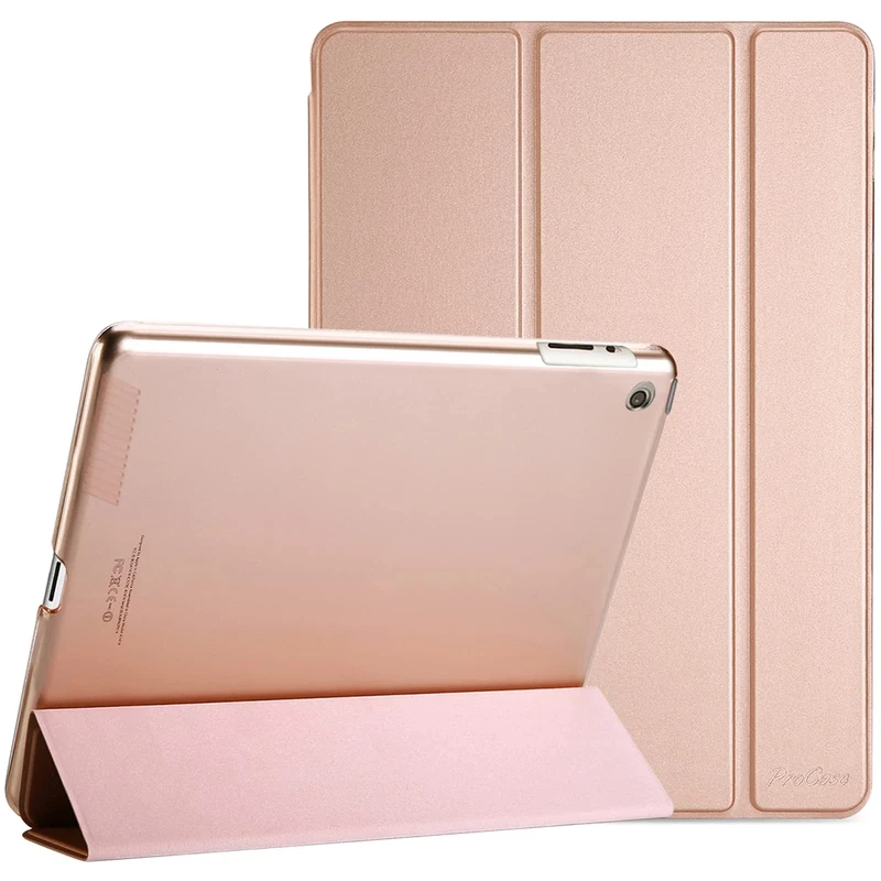 ProCase for iPad 2012/2011 2nd 3rd 4th Generation Case (Old Model), Smart Cover for iPad 2/iPad 3 /iPad 4 –Rosegold