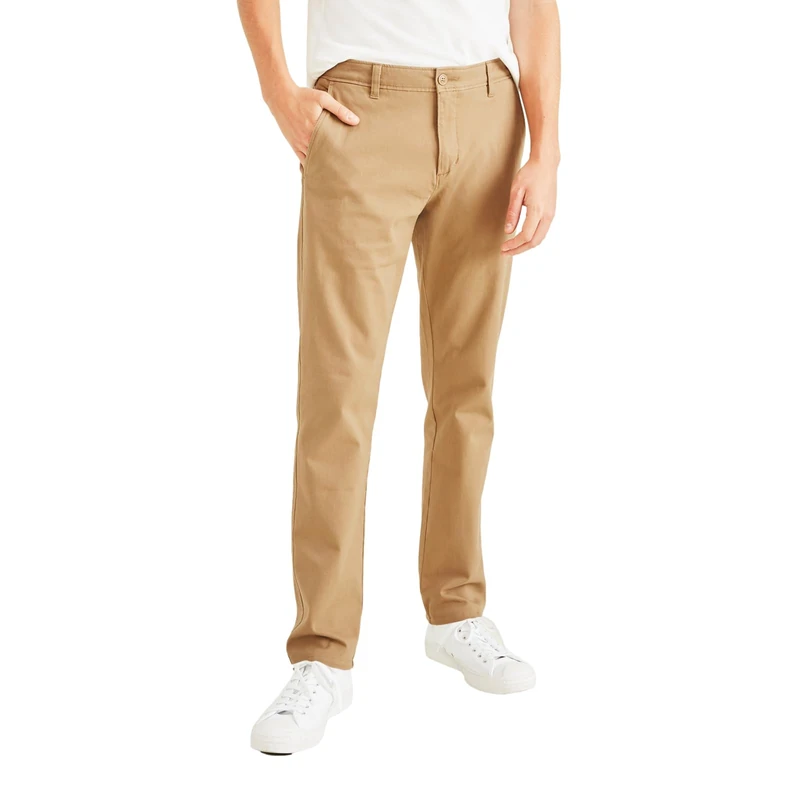 Dockers Men's Slim Fit Ultimate Chino with Smart 360 Flex, New British Khaki, 38W / 34L