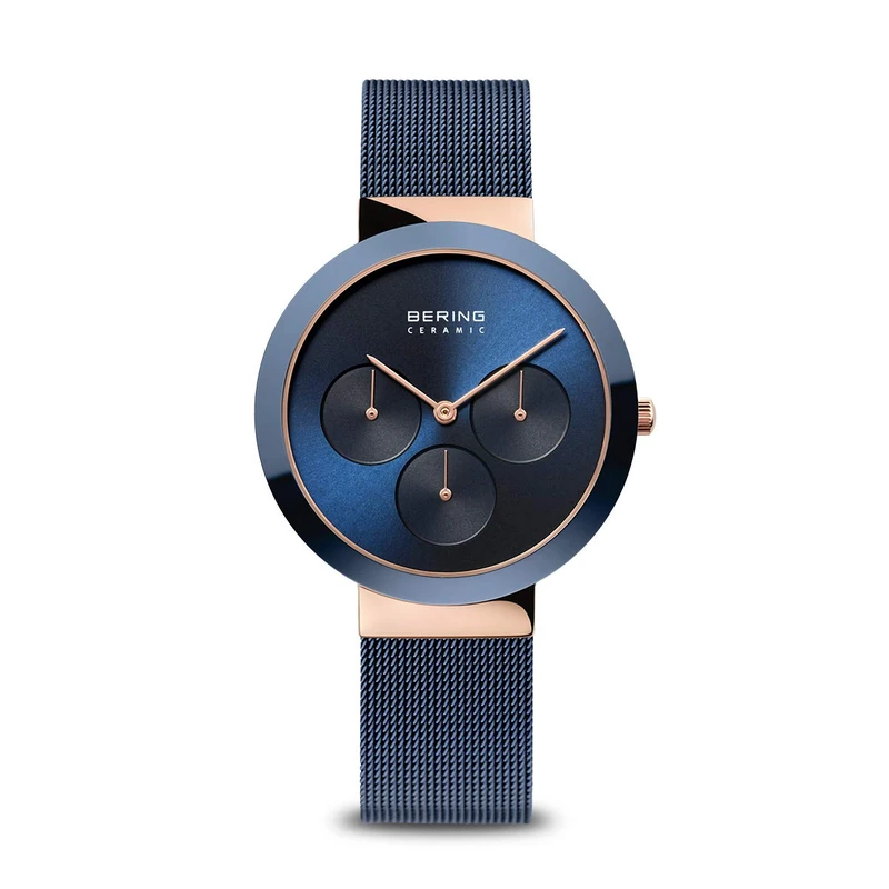 BERING Women Analog Quartz ceramic collection Watch with stainless steel Strap and Sapphire Crystal 35036-367