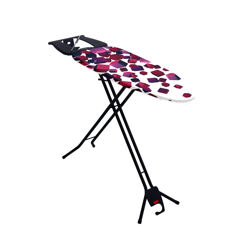 Mabel Home Space Saving Ironing Board, Easy Storage, Adjustable Height + Extra Cover, Black, One Size