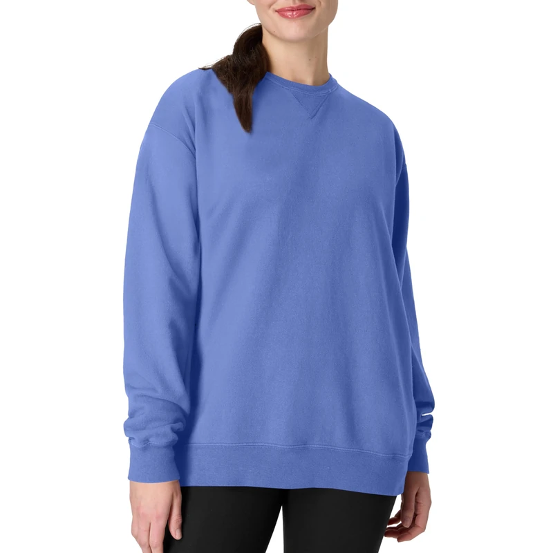 Hanes Men's Comfortwash Garment Dyed Sweatshirt, Deep Forte Blue, Medium