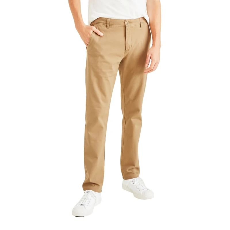 DOCKERS Men's Slim Fit Ultimate Chino with Smart 360 Flex, New British Khaki, 40W x 34L