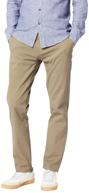 Dockers Men's Slim Fit Smart 360 Flex Ultimate Chino Pants Casual, New British Khaki, 29W x 30L