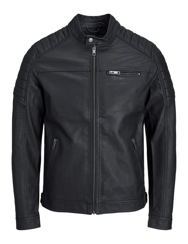 Jack & Jones Men's Jcorocky Noos Jacket, Black (Black Pattern:pu), L UK