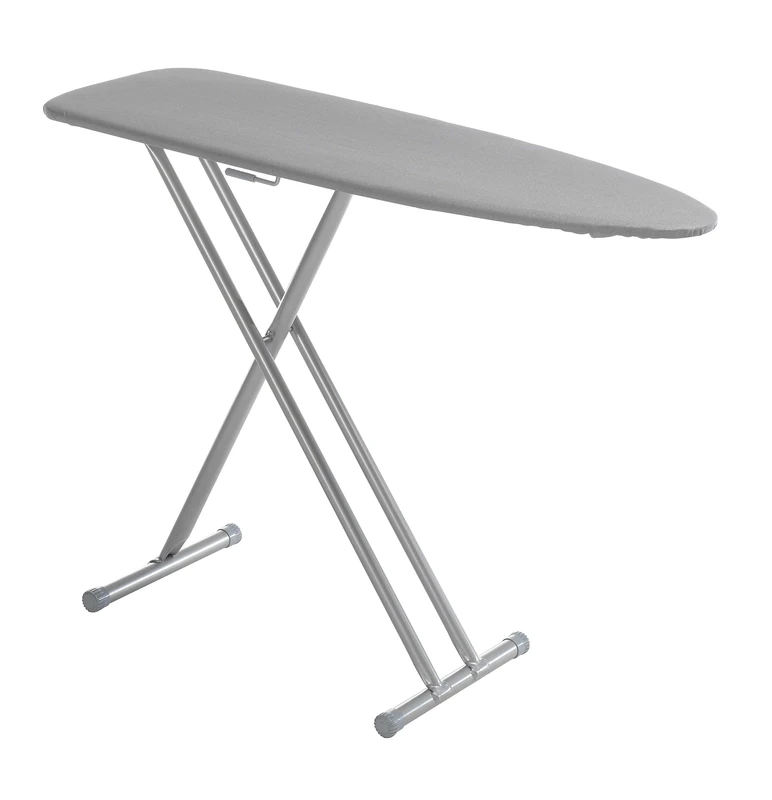 Mabel Home Ergo T-leg ironing board with silicone coated cover, Without iron rest, space saver + one extra cover included, Grey - Image 1