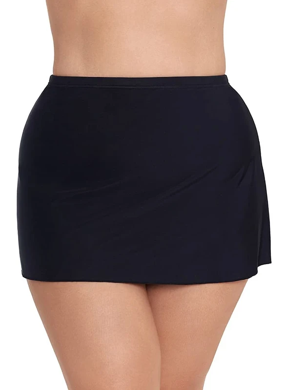 Miraclesuit Plus Size Solid Skirted Swim Bottom