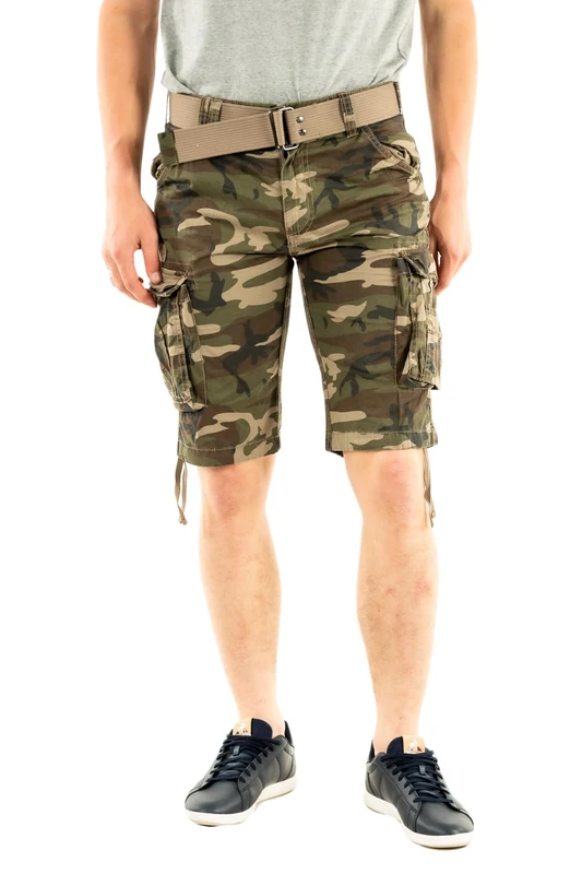Schott NYC Men's Trranger30 Swim Shorts, Multicolour (Camo Khaki Camo Khaki), W36 (Size: 36)
