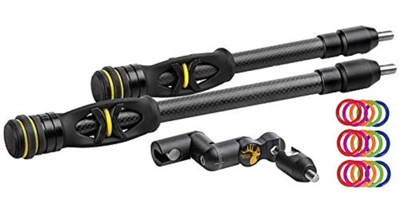 Trophy Ridge Hitman Archery Bow Stabilizer Kit, 8" & 10" - Image 1