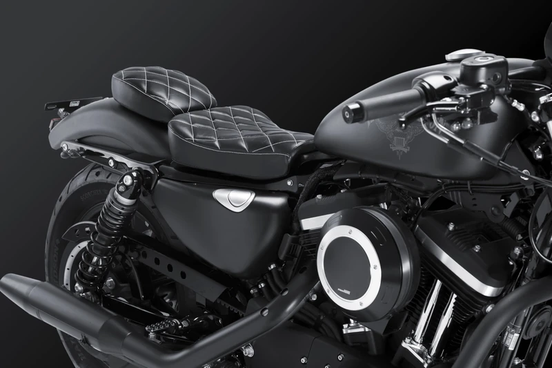 Customaccess Passenger Saddle Saltillo model SI0009N Customacces Harley Davidson, Black - Image 1