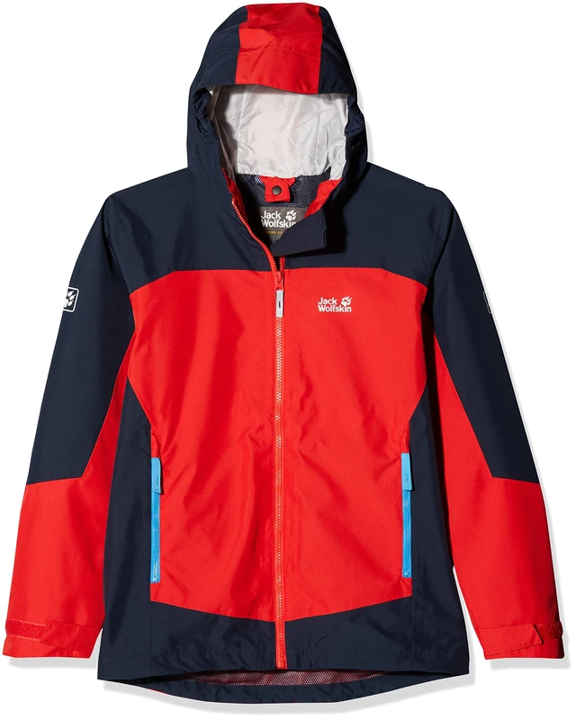 Jack Wolfskin Kids Akka Hardshell Jacket - Peak Red, Size 92