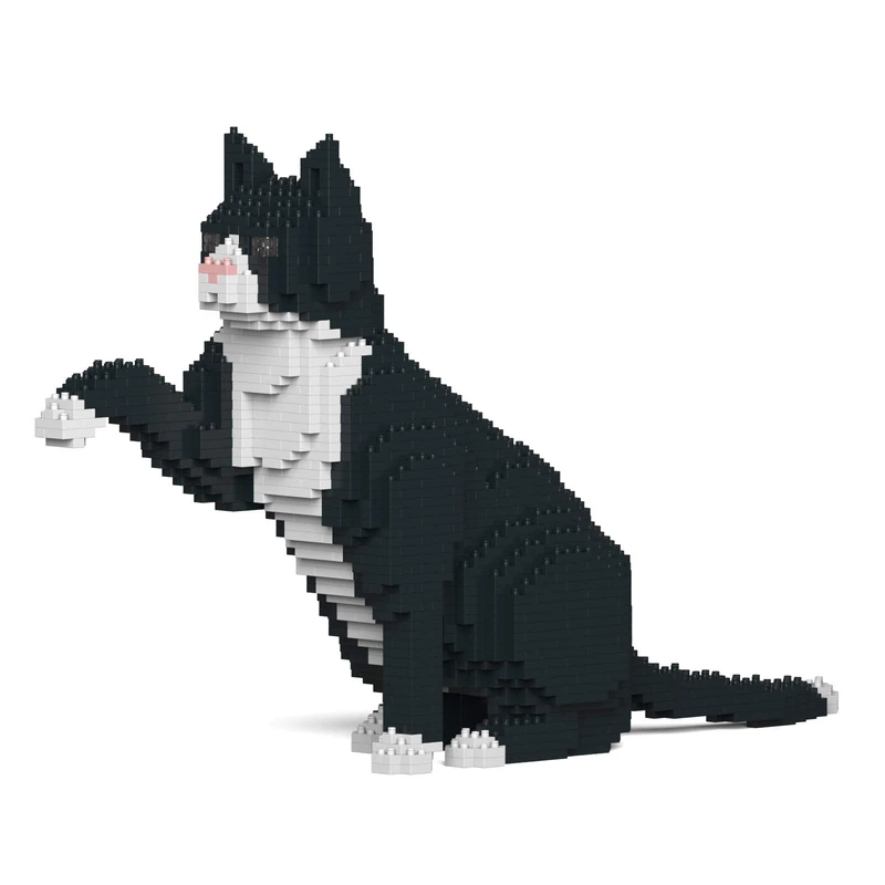 JEKCA Tuxedo Cat 03S | Cat Plastic Building Blocks | Age 14+