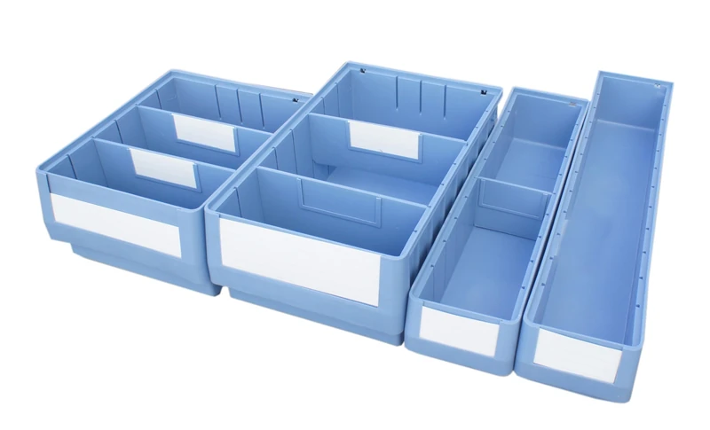 VISO 1826662 TR 6214 Storage Box (W x H x D) 234 x 140 x 600 mm Blue Pack of 1 - Image 1