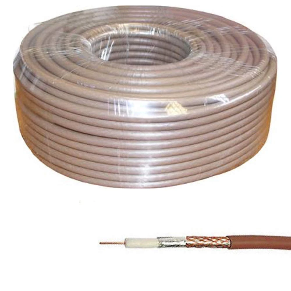 Satellite RG6 Freesat Digital TV Aerial Coax Cable Coaxial 4K Digital Ready for Sky HD, Freesat, Virgin & Polsat by MKGT® (10 Meters, Brown)