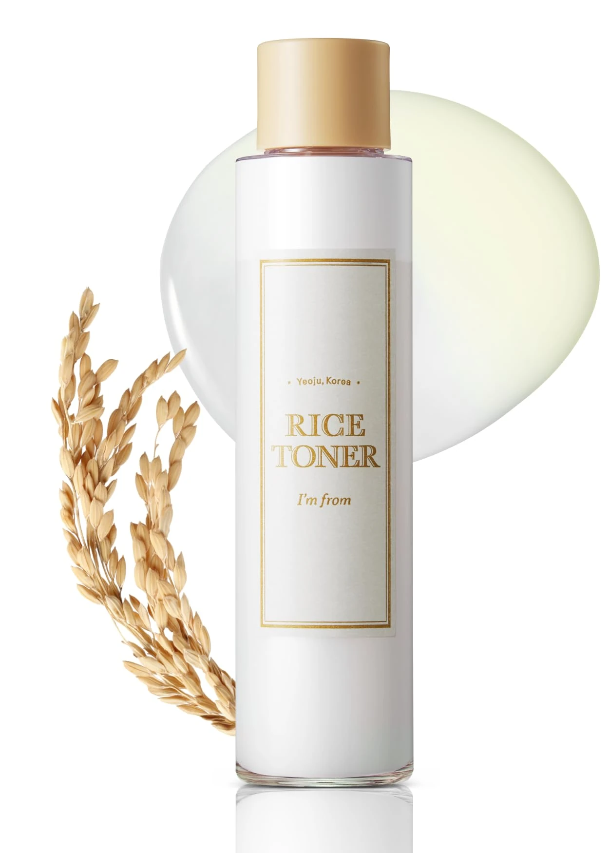 I'm from Rice Toner, 77.78% Rice Extract from Korea, Glow Essence with Niacinamide, Hydrating for Dry Skin, Vegan, Alcohol Free, Fragrance Free, Peta Approved, 5.07 Fl Oz