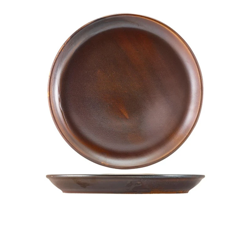 Genware Terra Porcelain, Rustic Copper, Coupe Plate, 275mm, CP-PRC27, Pack of 6