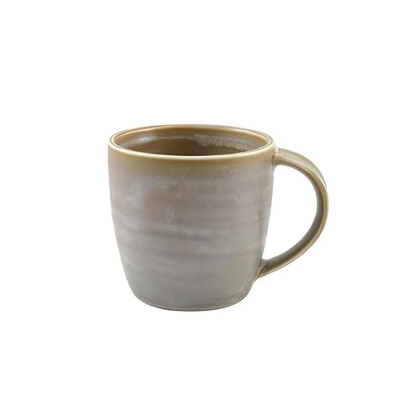 Genware Terra Porcelain Matt Grey Mug, 8.7cm, MUG-PMG32, Pack of 6
