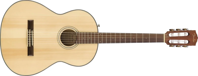 Fender CN-60S Nylon Acoustic Guitar, Walnut Fingerboard, Natural, Comes with Free Virtual Lessons