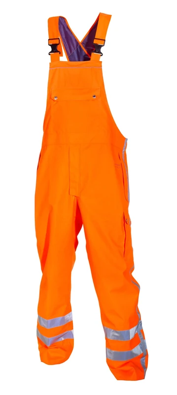 Hydrowear 072260FO-2XL Utting Simple No Sweat Rain Bib Trouser, 2X-Large, Hi-Vis Orange
