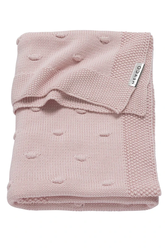 Meyco 2733052 Baby Blanket Knitted with Knot 75 x 100 cm Pink