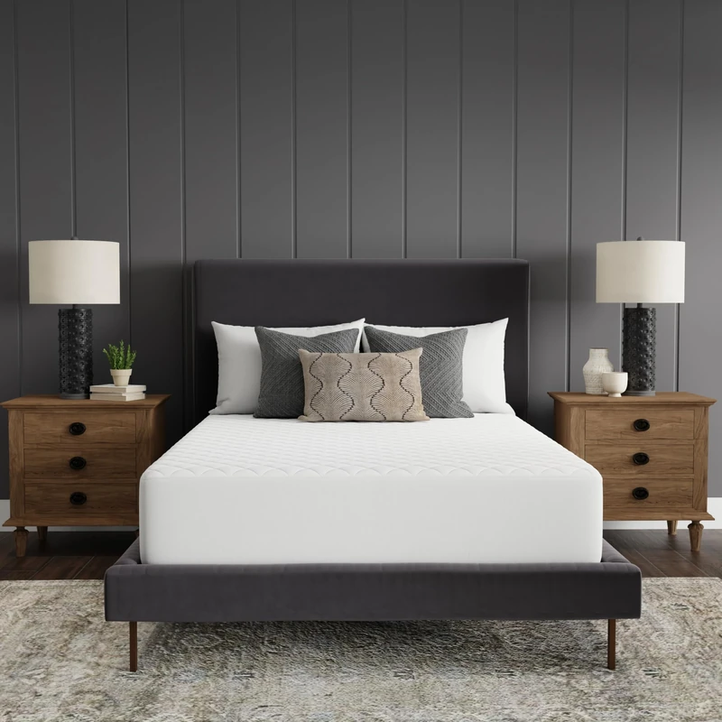 Sealy Mattress Pad, 300 thread-count, 100% cotton top Polyester Polypropylene, White, King