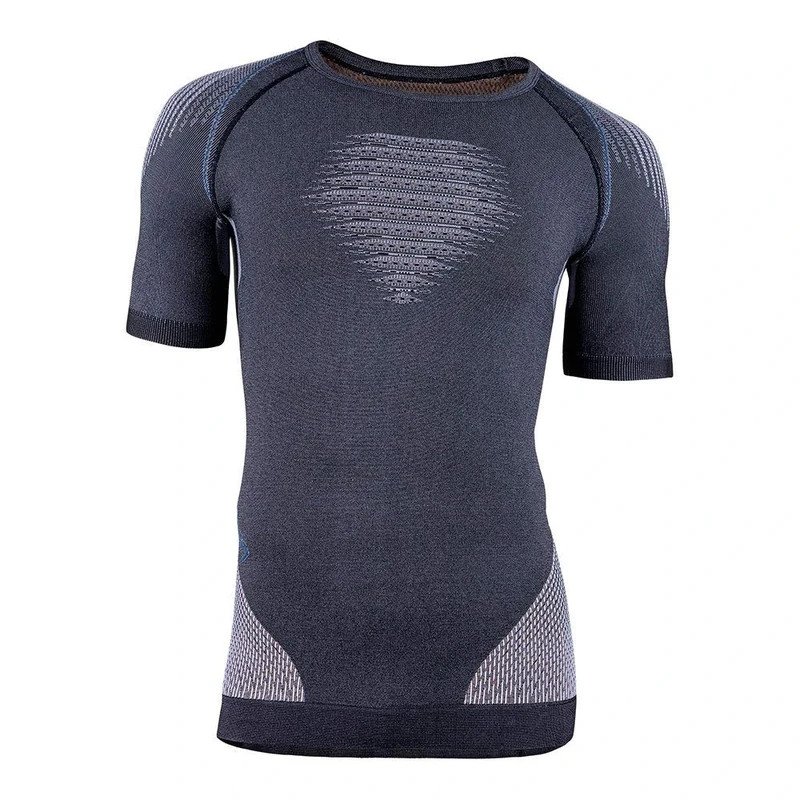 UYN U100049 EVOLUTYON UW SHORT_SL.MELANGE T-shirt Men's Anthracite melange/Nude/Avio XXL