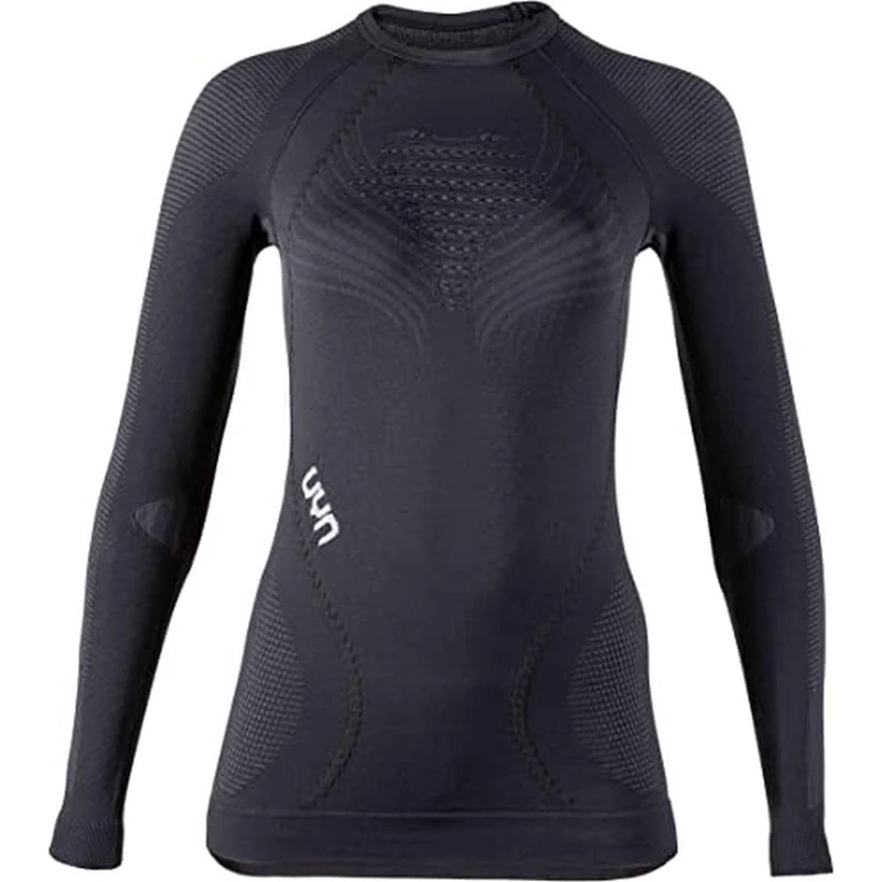 UYN Erima Women's Ambityon Thermal Compression Shirt, Blackboard/Anthracite/White, XS UK