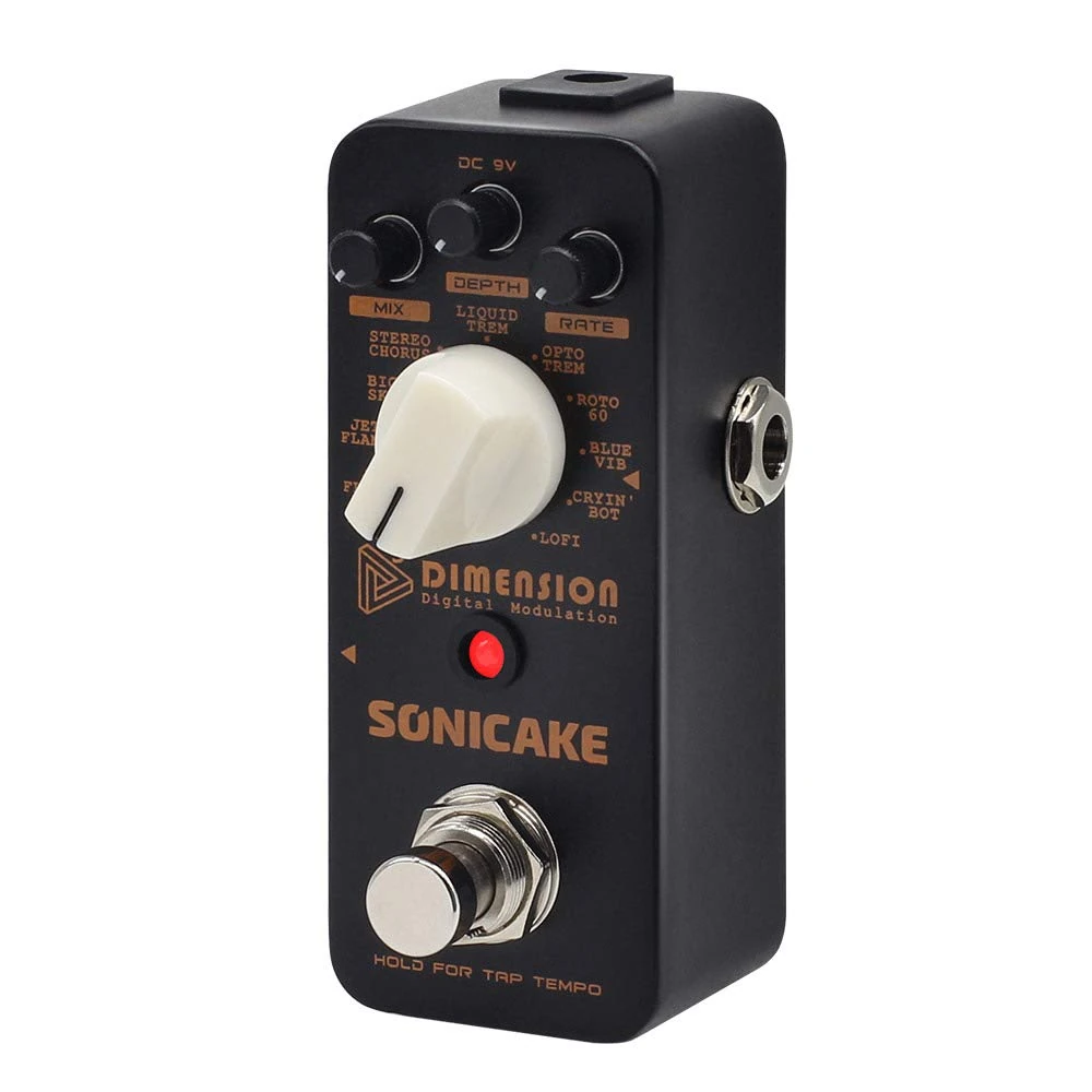 SONICAKE Modulation Guitar Effects Pedal 11 Mode of Phaser Flanger Chorus Tremolo Vibrato Autowah Sampling 5th Dimension Digital