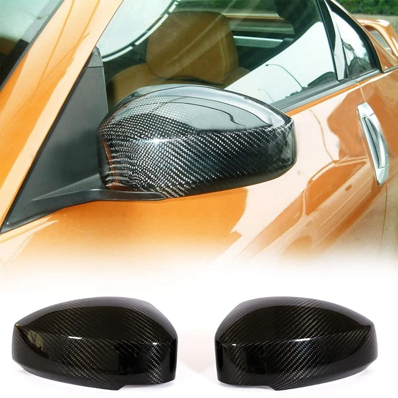 MCARCAR KIT Fits Nissan 350Z 2003-2009 Real Carbon Fiber Rear Mirror Cover Rearview Side Caps