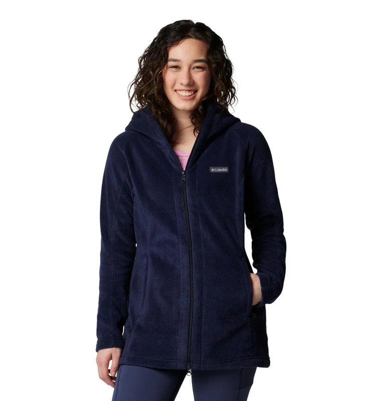 Columbia Women's Plus Size Benton Springs II Long Hoodie, Dark Nocturnal, 1X