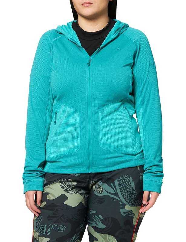 Schöffel Fleece Hoodie Corrientes L Women's Jacket, Spectra Green, 40
