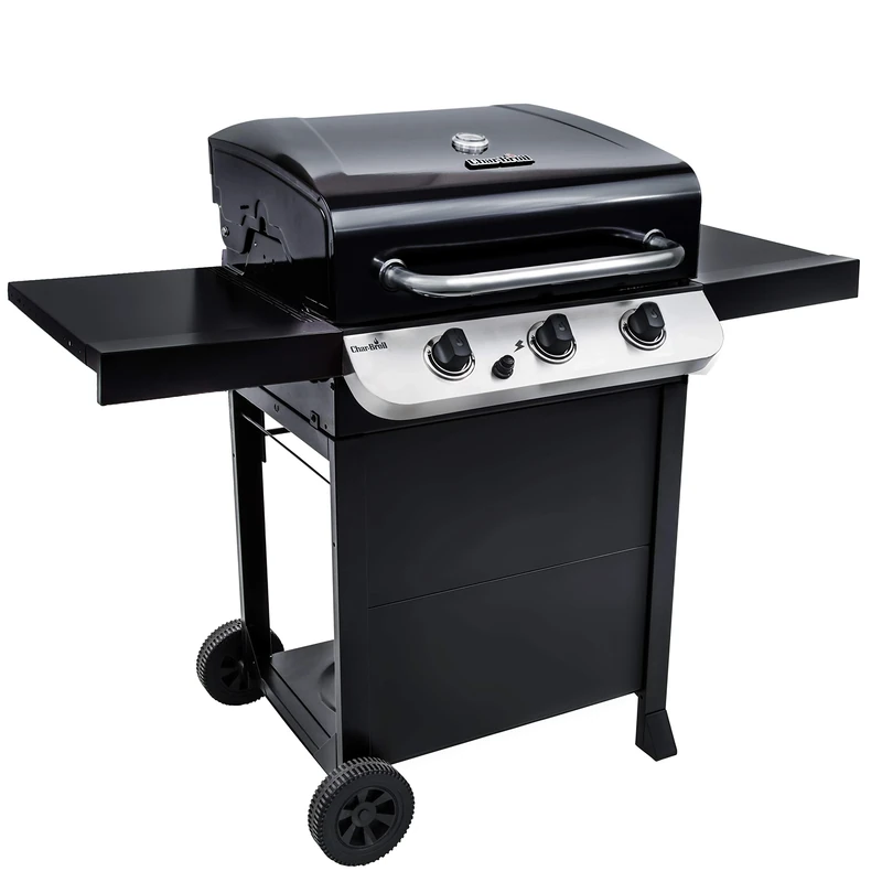 Char-Broil Gas BBQ Convective 310 B - 3-burner Barbecue with Cast Iron Grates, Stainless Steel Burners - Ideal for Outdoor Cooking, Garden, Balcony and Patio
