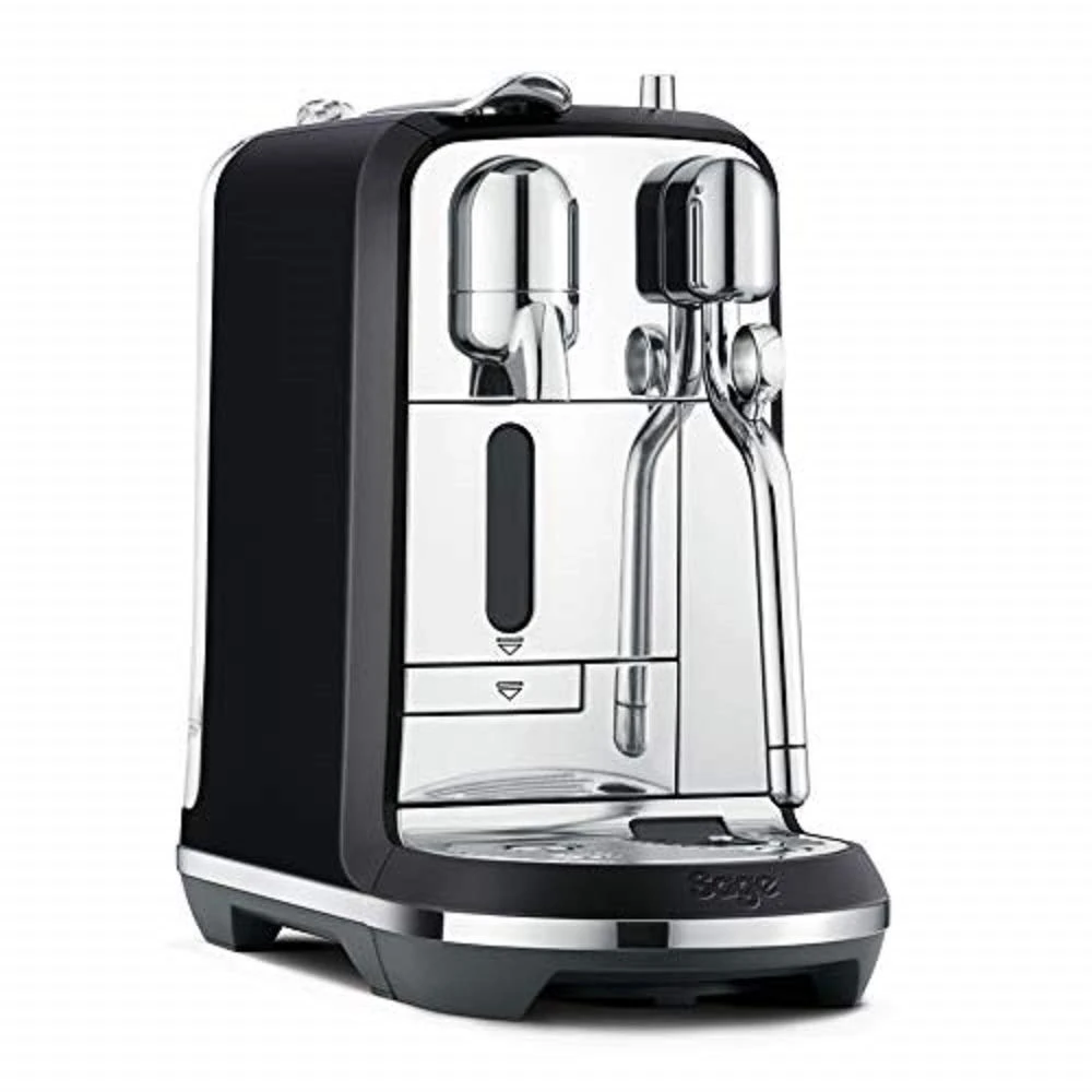 Nespresso Creatista Plus Automatic Pod coffee machine with milk frother wand for Espresso, Cappuccino & Flat White by Sage in Black Truffle