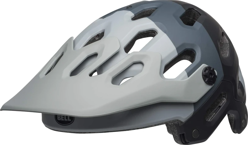 Bell Unisex Adult Super 3 Mtb Helmet - Downdraft Matte Grey, Large/58-62 cm