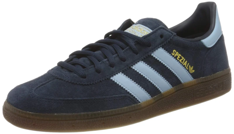 adidas Men's Handball Spezial Gymnastics Shoe, Collegiate Navy Clear Sky Gum5, 4.5 UK