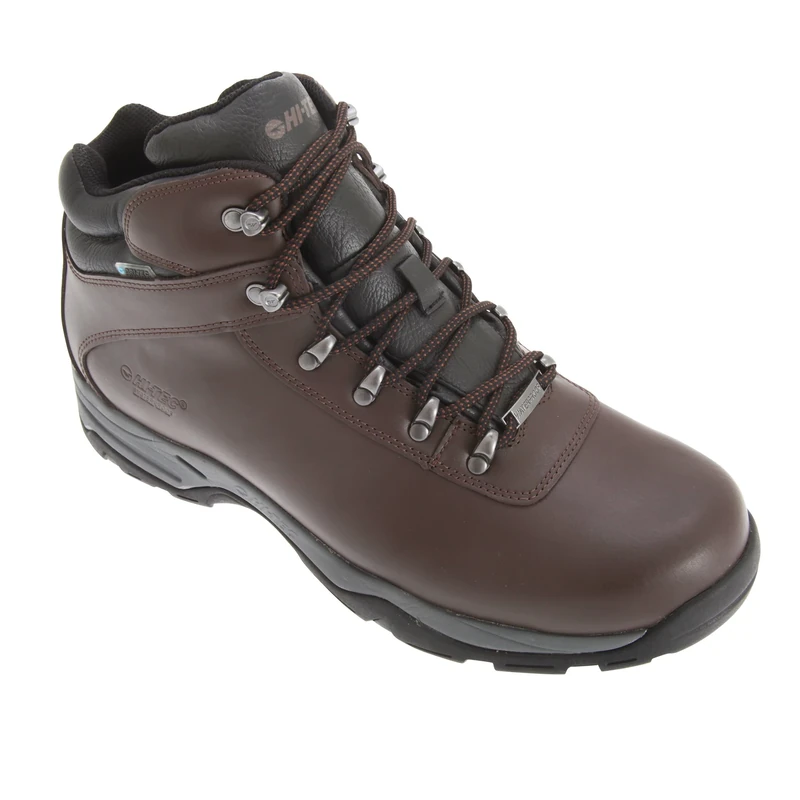 Hi-Tec Male Eurotrek Lite Waterproof Walking Boots, Dark Brown, 6