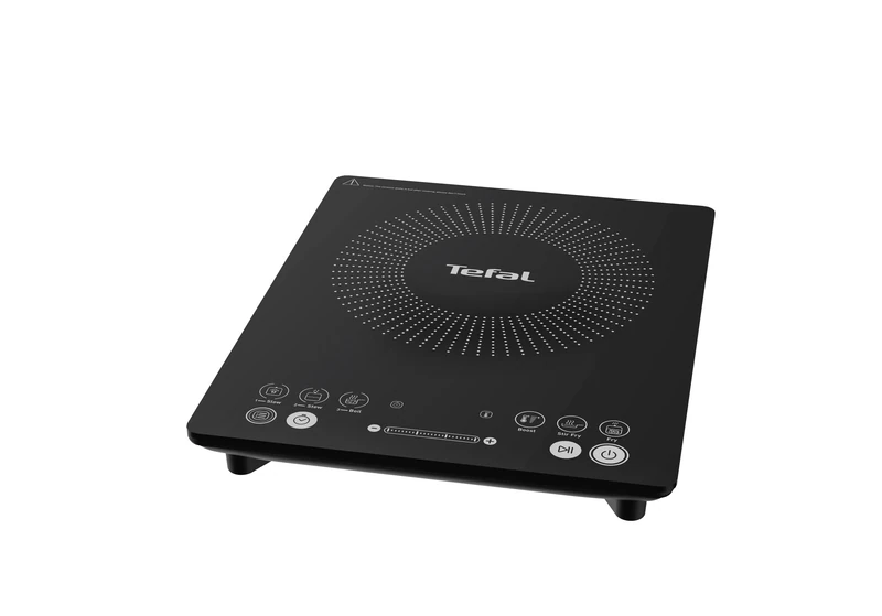Tefal Slim Portable Induction Hob, Compact, 2100 W Power, 6 functions, Electric, Slim, Black, Easy To Clean, Black Modern Design, Cooker, Kitchen, Party IH210840