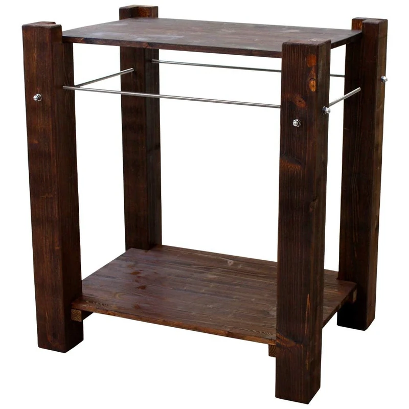 Amtra Croci Tower Bracket for Shallow 75 x 50 Colour Walnut Solid Wood