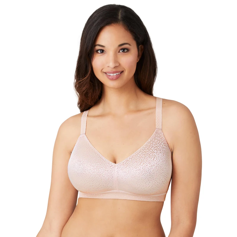 Wacoal Women's Back Appeal Wirefree Bra Full Coverage, Rose Dust, 40C