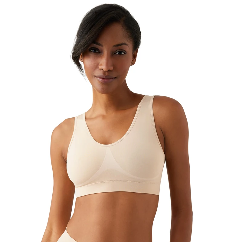 Wacoal Women's B Smooth Bralette Bra, Sand, 44