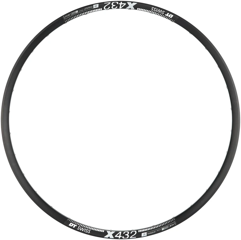 DT Swiss X 432 Sleeve-joined 28 hole Presta-drilled black - 29