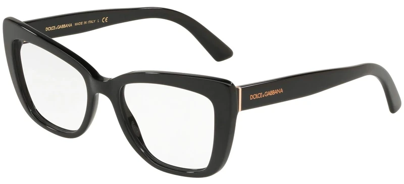 Dolce & Gabbana Ray-Ban Women's 0DG3308 Optical Frames, Black, 53