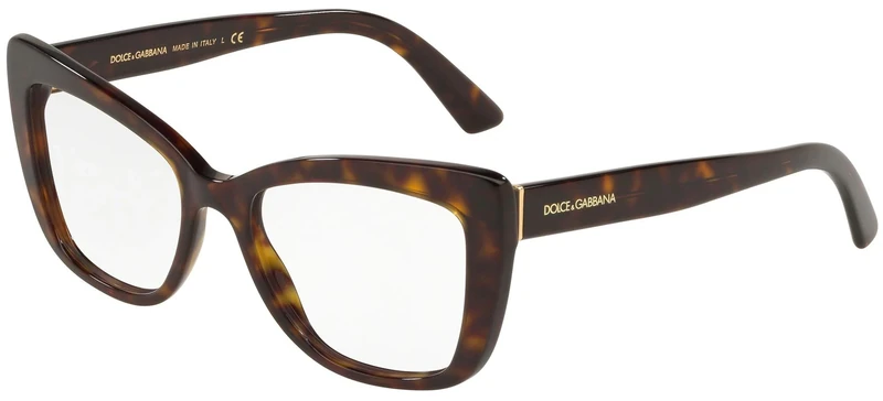 Dolce & Gabbana 0DG3308, Eyeglass frames for women, Havana, 53